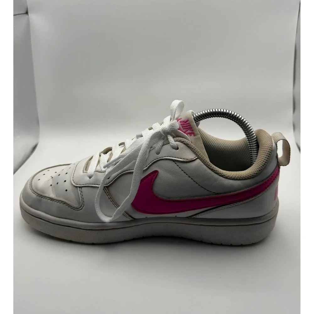 Nike Court Borough Low 2 Youth 6.5Y White Pink DV5456-113 Good Condition Retro